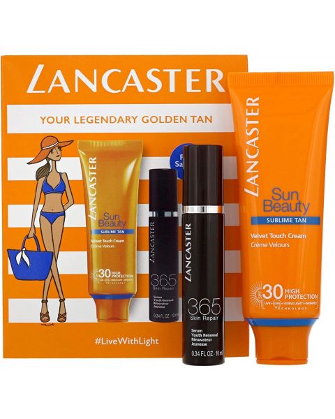 Lancaster Sun Beauty Velvet Touch Cream SPF30 darčeková sada pre ženy